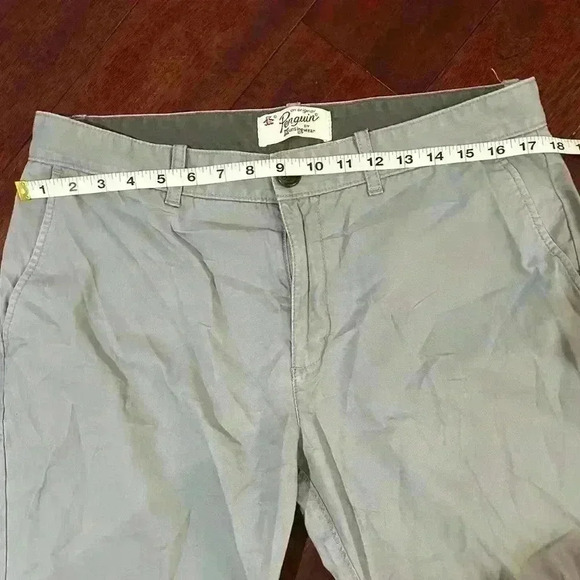 Men’s Original Penguin Gray Chino Straight Leg Pants Size 34/32 - Picture 5 of 8